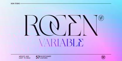 Rocen VF Font Poster 1