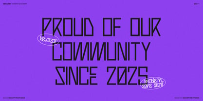 Hexazor Font Poster 5