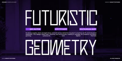 Hexazor Font Poster 2