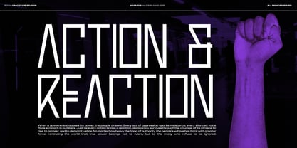 Hexazor Font Poster 6