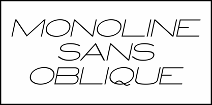 Monoline Sans JNL Font Poster 4