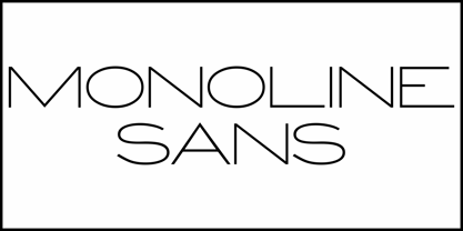 Monoline Sans JNL Font Poster 2