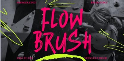 Flowbrush Font Poster 1
