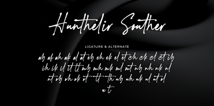Hunthelir Souther Font Poster 14