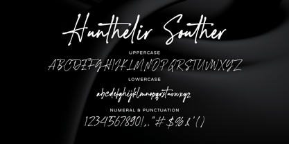 Hunthelir Souther Font Poster 13