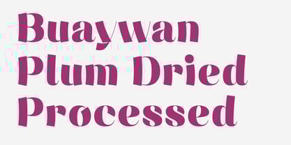 Buaywan Font Poster 4
