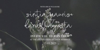 Canding Signature Font Poster 7