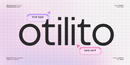TRT Otilito Font Poster 1