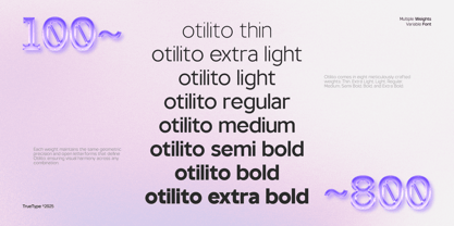 TRT Otilito Font Poster 2