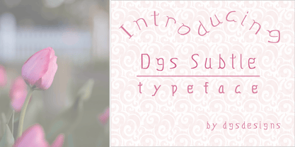 Dgs Subtle Font Poster 1