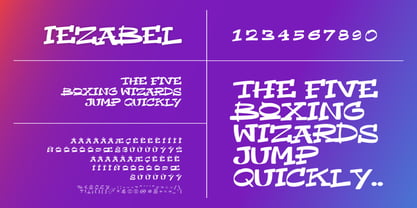 Iezabel Font Poster 6