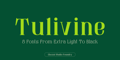 Tulivine Font Poster 1