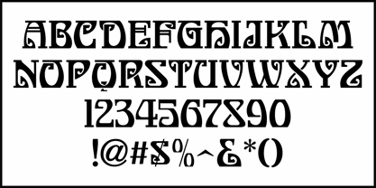 Nouveau Delight JNL Font Poster 3