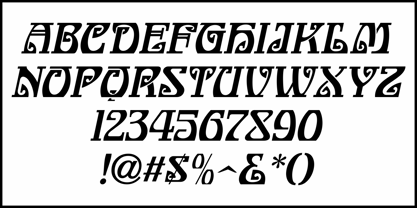 Nouveau Delight JNL Font Poster 5