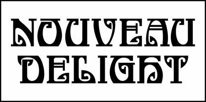 Nouveau Delight JNL Font Poster 2