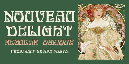 Nouveau Delight JNL Font Poster 1