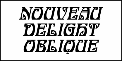 Nouveau Delight JNL Font Poster 4