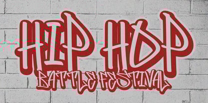 Circle Around Graffiti Font Poster 2