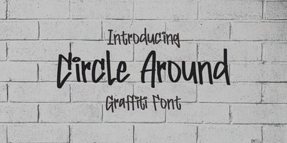Circle Around Graffiti Font Poster 1
