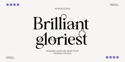 Brilliant gloriest Font Poster 1