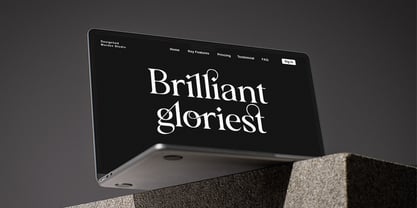 Brilliant gloriest Font Poster 6