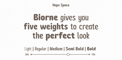 Biorne Rounded Font Poster 2
