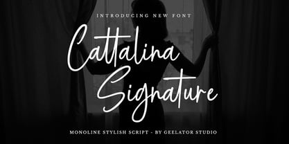 Cattalina Signature Font Poster 1