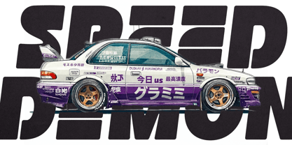 Speed Demon Font Poster 6