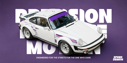 Speed Demon Font Poster 5