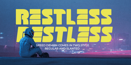 Speed Demon Font Poster 10