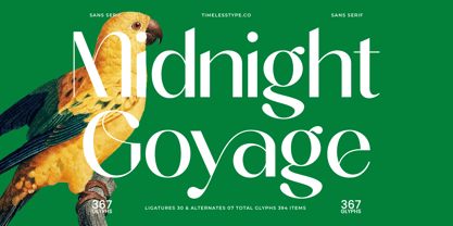 Midnight Goyage Font Poster 1