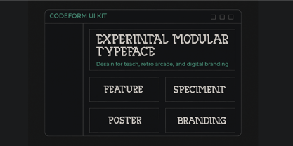 Codeform Font Poster 8