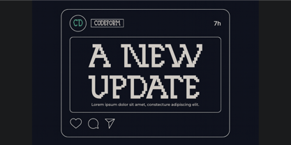 Codeform Font Poster 9