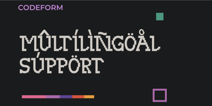 Codeform Font Poster 11