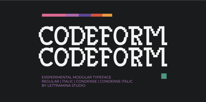 Codeform Font Poster 1