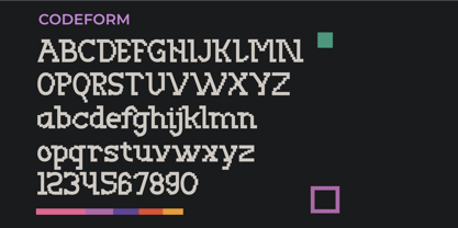 Codeform Font Poster 10