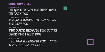 Codeform Font Poster 7