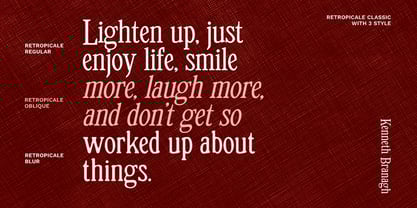 Retropicale Font Poster 11