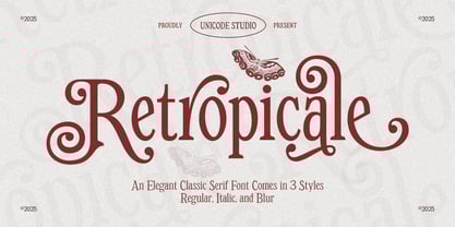 Retropicale Font Poster 1