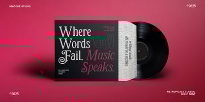 Retropicale Font Poster 14