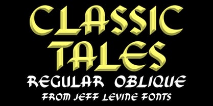 Classic Tales JNL Font Poster 1