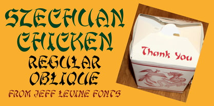Szechuan Chicken JNL Font Poster 1