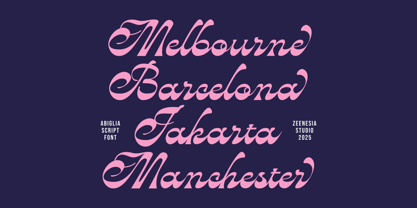 Abiglia Font Poster 9