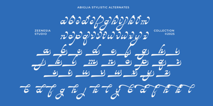Abiglia Font Poster 15