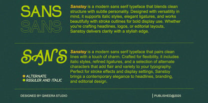 Sanstoy Font Poster 9