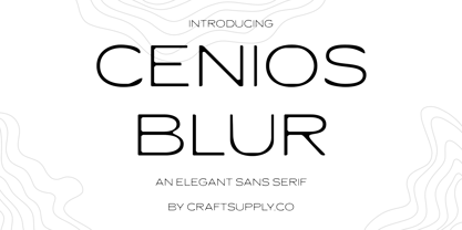 Cenios Blur Font Poster 1