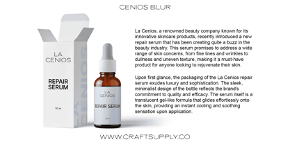 Cenios Blur Font Poster 4