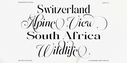 Megivia Font Poster 4