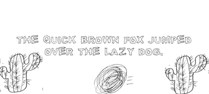 Cactus Picture Font Poster 6
