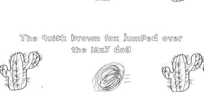 Cactus Picture Font Poster 1